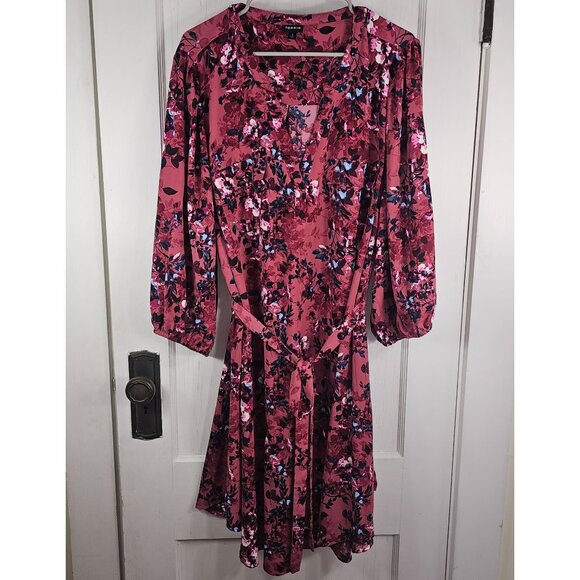 torrid Dresses & Skirts - Torrid Womans Size 3X (3) Floral Pink Mini Studio de chine Shirt Dress